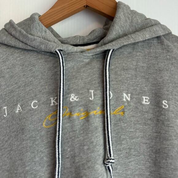 Jack&Jones Originals baby and grey hoodie hooded sweatshirt size medium - Picture 5 of 11